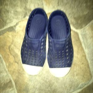 Natives navy slip on rubber size 10 school wear washable shoes